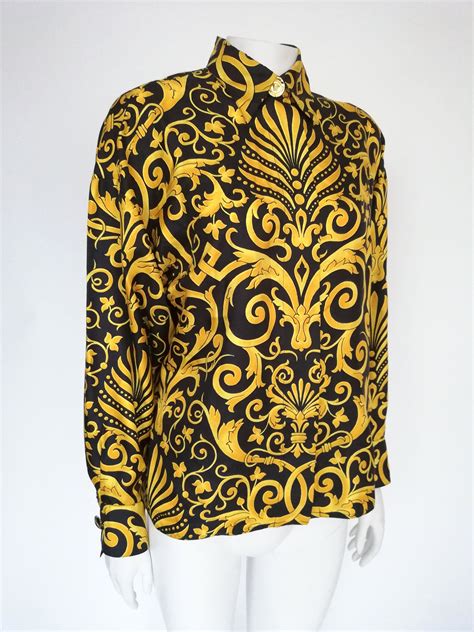 vintage versace shirtszainetto versace couture|versace vintage dresses.